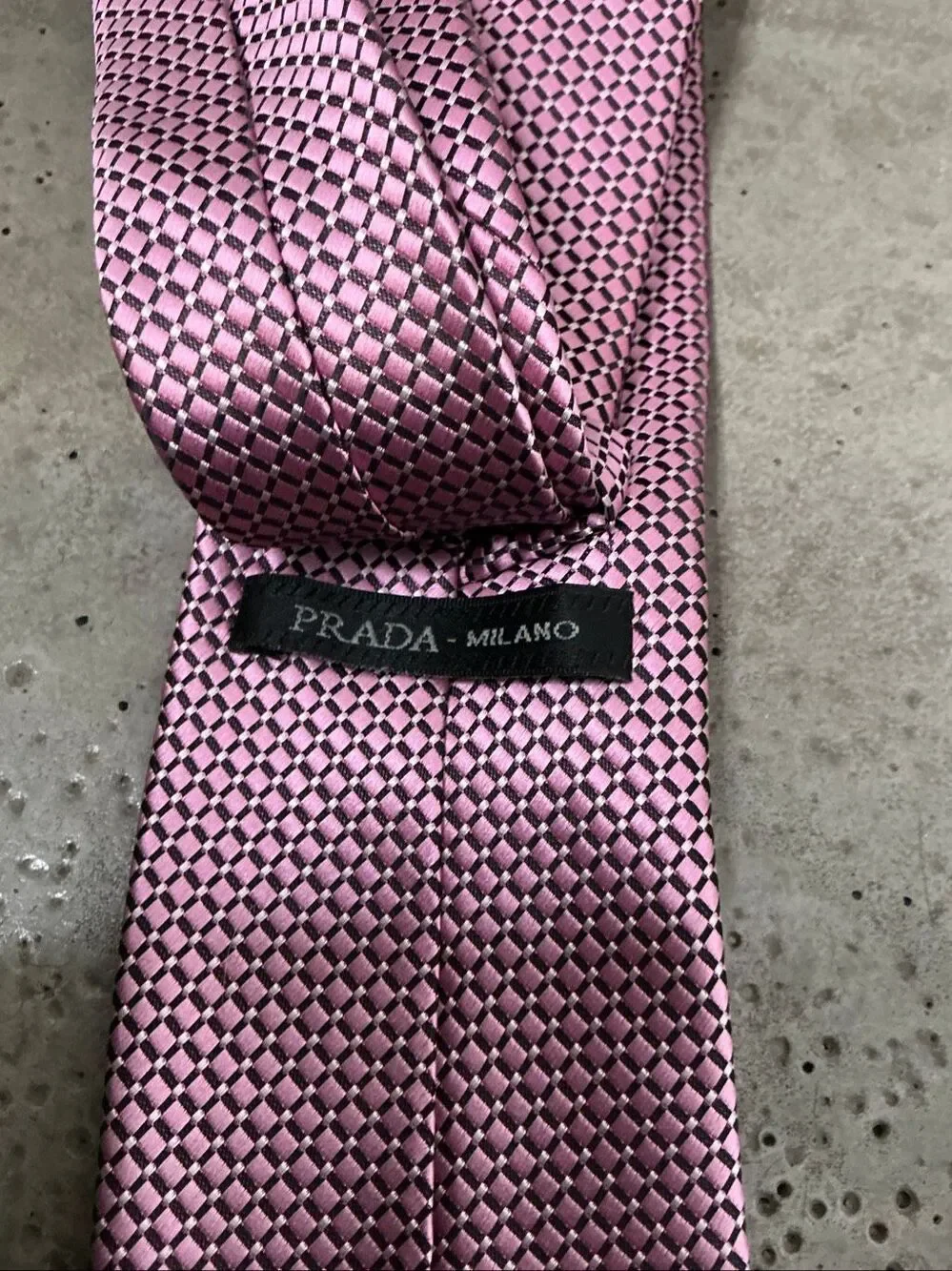 Prada Silk Tie | Pink